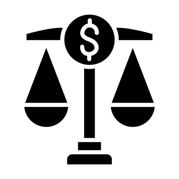Finanzrecht Web Icon Vektor Illustration — Stockvektor