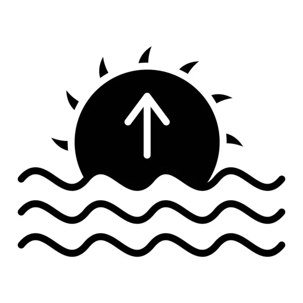 Icône Mer Plage Illustration Contour Des Éléments Stock Symbole Vecteur — Image vectorielle