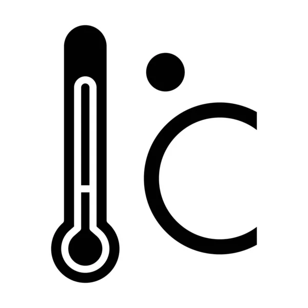Celsius Web Ikone Einfaches Design — Stockvektor
