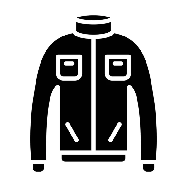 冬のコートのアイコンベクトルイラスト — ストックベクタ