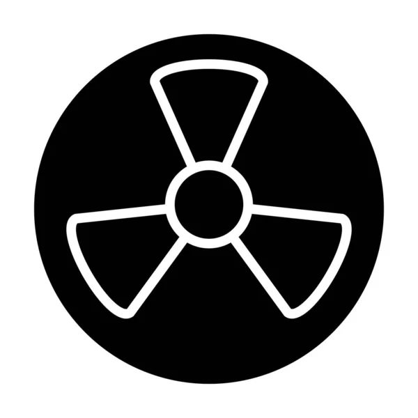 Nucleare Icona Web Semplice Illustrazione — Vettoriale Stock