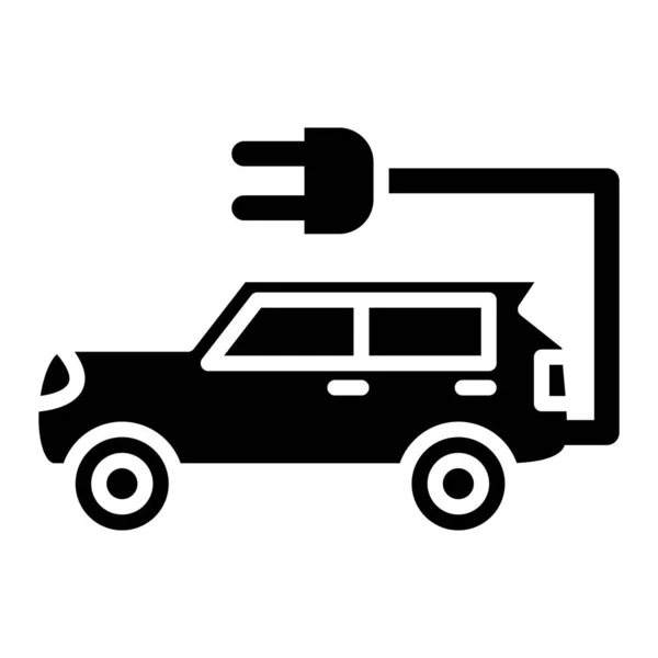 Icône Véhicule Automobile Illustration Contour Des Icônes Vectorielles Camion Électrique — Image vectorielle
