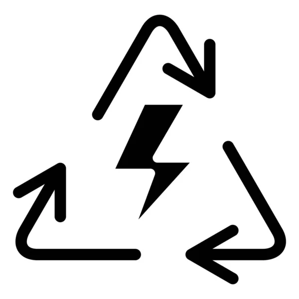 Vektorová Ilustrace Ikony Recyklace — Stockový vektor