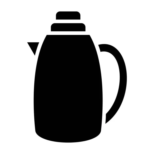 Teekannen Symbol Skizzenvektorillustration — Stockvektor