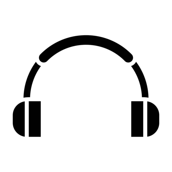 Ακουστικά Web Εικονίδιο Απλό Σχεδιασμό — Διανυσματικό Αρχείο