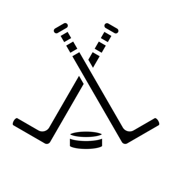 Illustration Vectorielle Icône Hockey — Image vectorielle