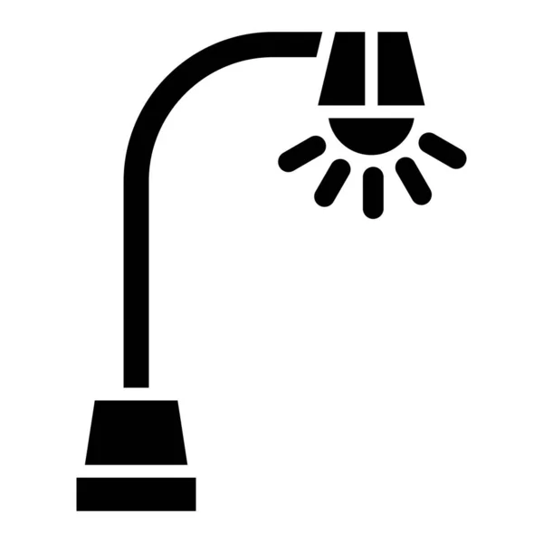 Lamp Web Icoon Eenvoudige Illustratie — Stockvector