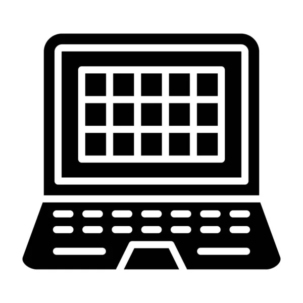 Laptop Icon Vector Illustration — Stock Vector