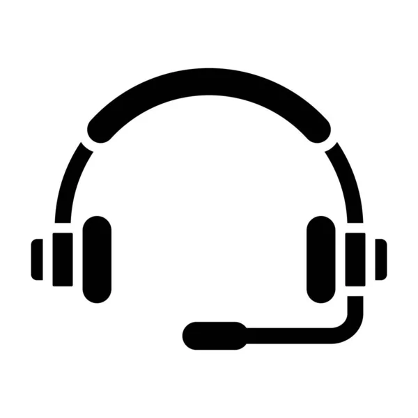 Ikona Wektor Słuchawkowy Ilustracja — Wektor stockowy