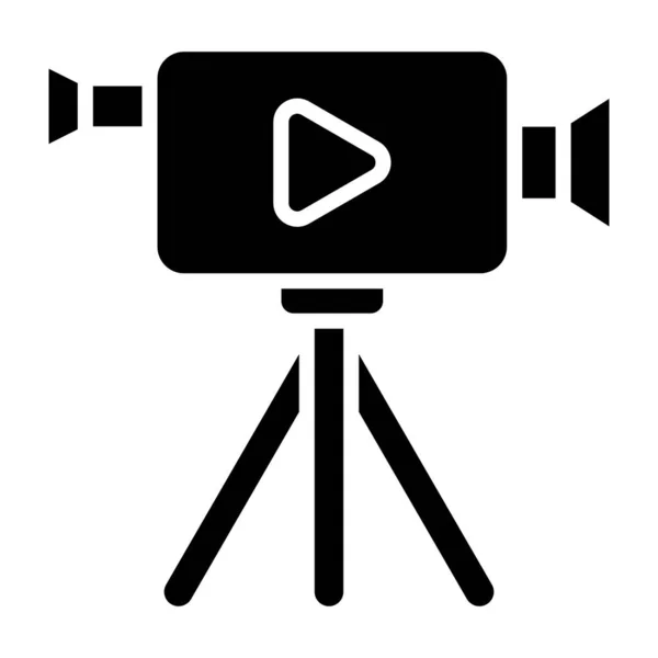Videokamera Einfache Illustration — Stockvektor