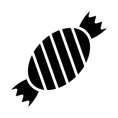 Şeker ikonu. Web için tatlı lolipop vektör simgelerinin basit çizimi