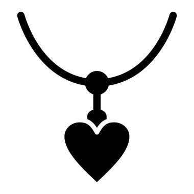 Kolye. Web simgesi basit illüstrasyon