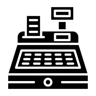 ATM 'de. Web simgesi basit illüstrasyon