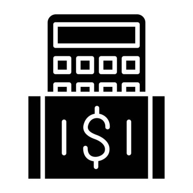 Yazar kasa. Basit resimleme