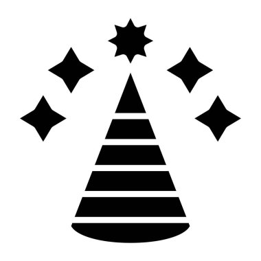 Noel ağacı simgesi vektör illüstrasyonuName