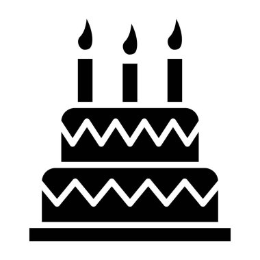 Kek. Web simgesi basit tasarım