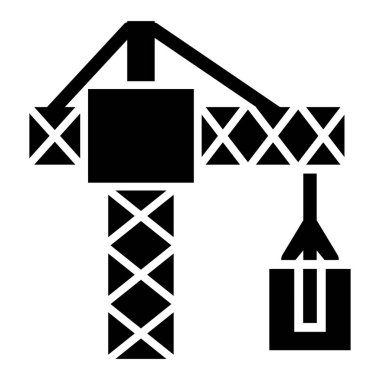 İnşaat. Web simgesi basit illüstrasyon