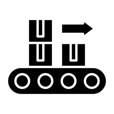 Taşıma bandı. Basit illüstrasyon