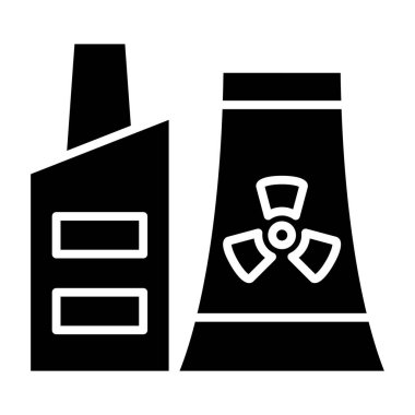 Fabrika. Web simgesi basit illüstrasyon