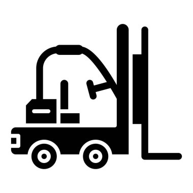 forklift. Web simgesi basit illüstrasyon