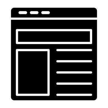 Tarayıcı penceresi. Basit tasarım