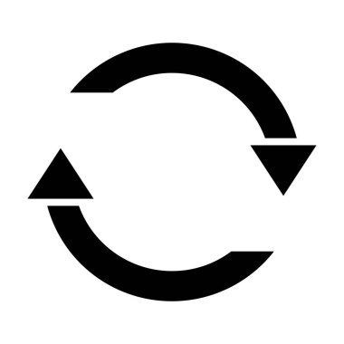 Yenile. Web simgesi basit illüstrasyon