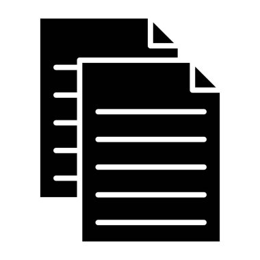 Belge. Web simgesi basit illüstrasyon