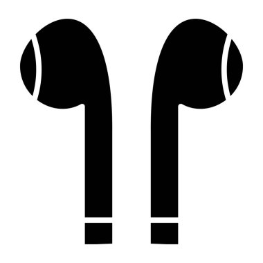 Tek bir siyah beyaz simgesinin vektör illüstrasyonu