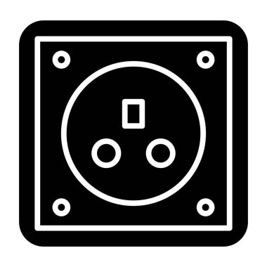 Soket. Web simgesi basit illüstrasyon