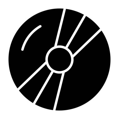 Tek bir siyah ve beyaz renk simgesinin vektör çizimi