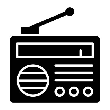 radyo simgesi vektör illüstrasyonu