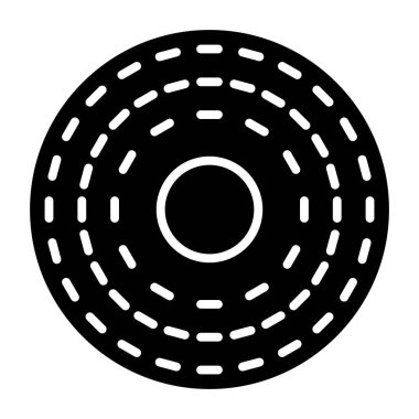 Top ikonu. Web için donut vektör simgelerinin özet çizimi