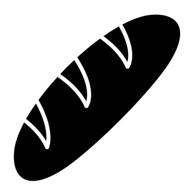 ekmek ikonu vektör illüstrasyonu