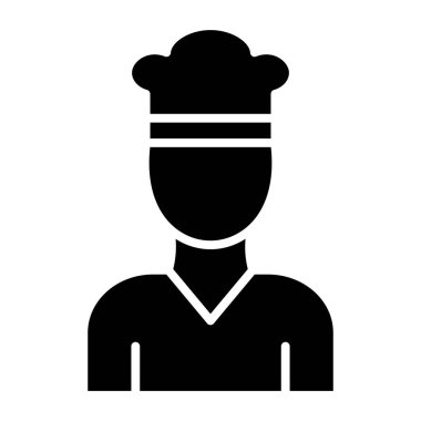 Şef. Web simgesi basit tasarım