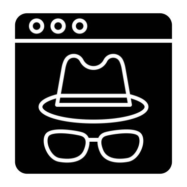 Şapka. Web simgesi basit illüstrasyon