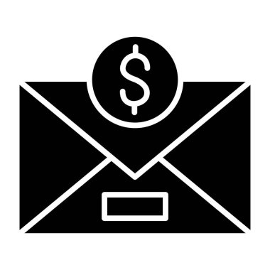 E-posta. Web simgesi basit illüstrasyon