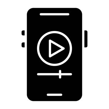 Akıllı telefon. Web simgesi basit illüstrasyon