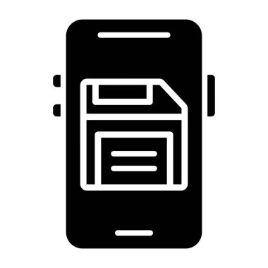 dosya vektörü glyph düz simgesi