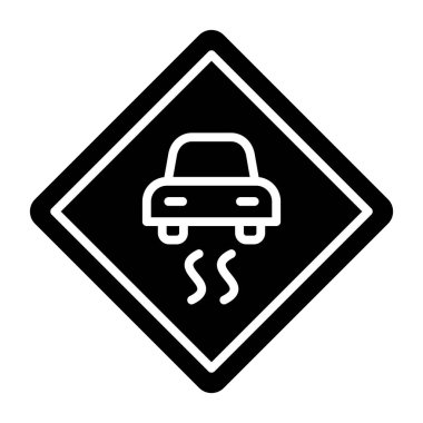 Yol simgesi, vektör illüstrasyonu