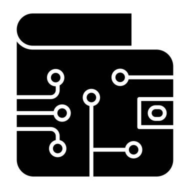 Çip. Web simgesi basit illüstrasyon