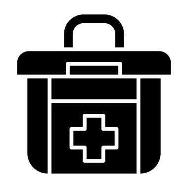 İlk yardım çantası. Web simgesi