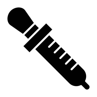 Şırınga. Web simgesi basit illüstrasyon
