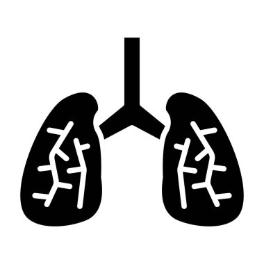 Ciğerler. Web simgesi basit tasarım