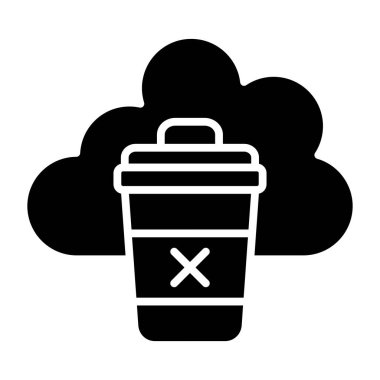 Bulut. Web simgesi basit tasarım