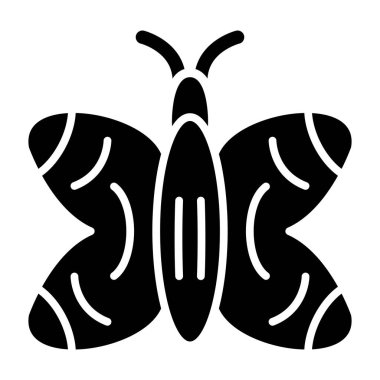 Kelebek. Web simgesi basit illüstrasyon