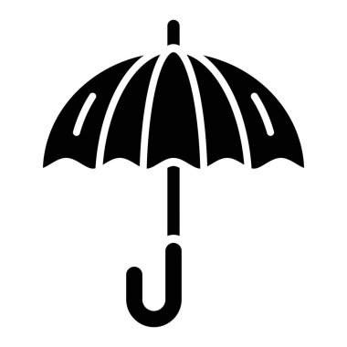 Şemsiye. Web simgesi basit illüstrasyon