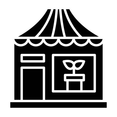 dükkan simgesi vektör illüstrasyonu