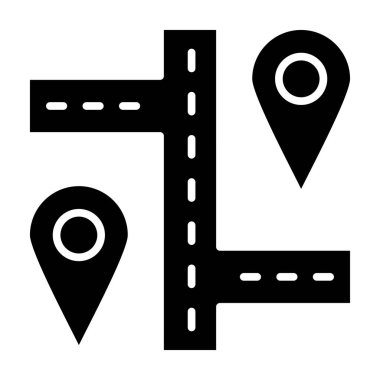 konum. Web simgesi basit illüstrasyon