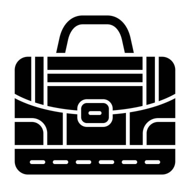 Çanta. Web simgesi basit illüstrasyon