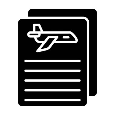 seyahat ve turizm hattı vektör simgesi.